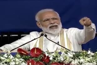 PM Narendra Modi addressing a public gathering (@narendramodi/Twitter)