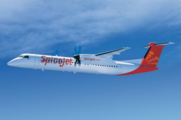 SpiceJet’s Bombardier Q400 (@CanadainIndia/Twitter) 