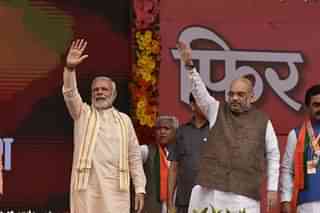  Prime Minister Narendra Modi along with BJP President Amit Shah (Mujeeb Faruqui/Hindustan Times via Getty Images)