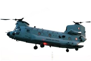 A Chinook helicopter of the Indian Air Force. (IAF/Twitter)