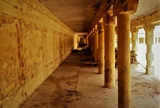 The corridor in the Sambandar temple, Sirkazhi: remains of murals lost for ever?