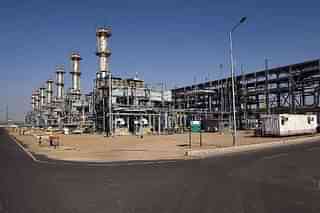 A view of the Cairn India, oil and gas exploration plant at Barmer in Rajasthan. (MONEY SHARMA/AFP/Getty Images)