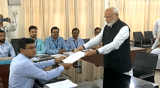 Prime Minister Narendra Modi filing his nomination from Varanasi. (Twitter/BJP4India)