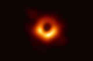Image of the Black Hole captured by astronomers (Pic via Twitter)