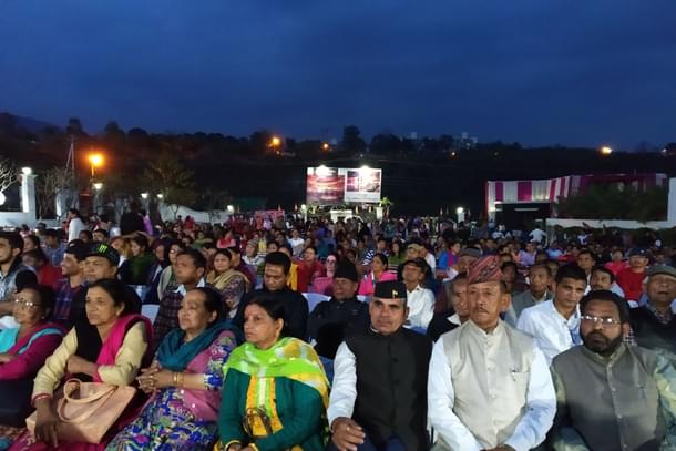 A village meeting in progress in Pauri Garhwal region
