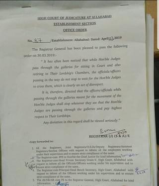Allahabad High Court Registrar’s order (@swarup58/Twitter)