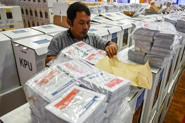 Ballot papers used in Indonesia polls (Pic via Twitter) 