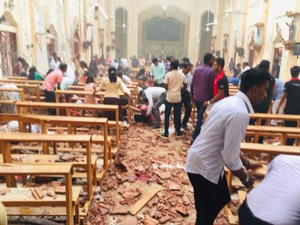 Site of one of the blast (@aashiqchin/Twitter) 