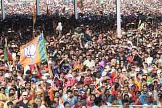 A still from BJP rally in West Bengal (pic via Twitter)
