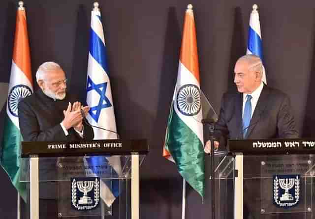 India’s PM Narendra Modi and Israel’s PM Benjamin Netanyahu