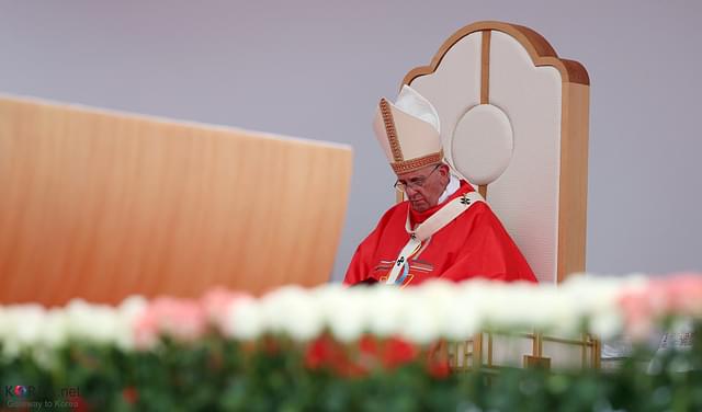 A dejected Pope.&nbsp;