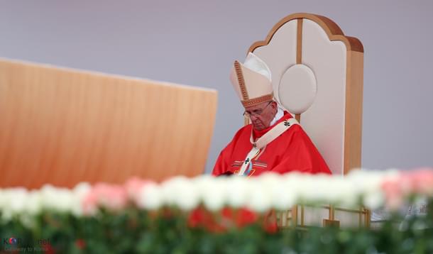 A dejected Pope. 