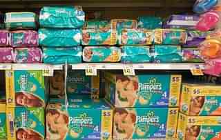 Pampers diapers at a supermarket. (Wikimedia Commons)