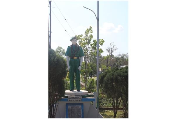 Suresh Chhetri’s statue (Credit: Amit Dutta)