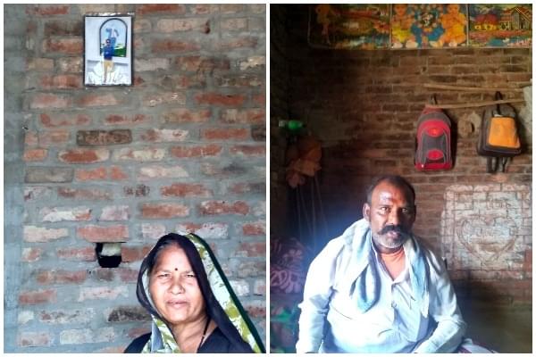 Kumari and Anirudh from the Dalit community of Tamauli. (Prakhar Gupta/Swarajya)