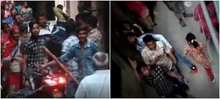 Screenshots of the mob from mobile-shot videos that Swarajya has accessed