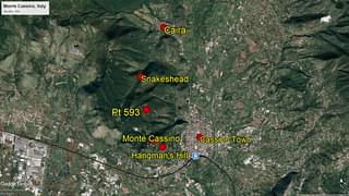 Monte Cassino (Google Earth imagery)