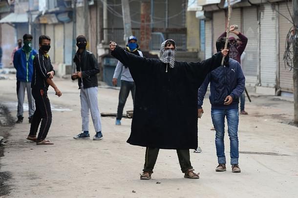A protest in Kashmir (SAJJAD HUSSAIN/AFP/Getty Images)) 