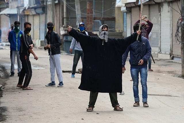A protest in Kashmir (SAJJAD HUSSAIN/AFP/Getty Images))&nbsp;