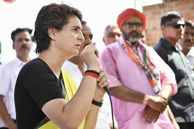 Congress General Secretary Priyanka Gandhi Vadra (representational image) (image via @IYC_UPWest/Twitter)