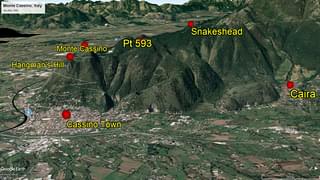 Monte Cassino (Google Earth)