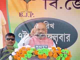 BJP National President Shri Amit Shah addressing a public meeting in Ghatal, Paschim Medinipur West Bengal. (Website/BJP)