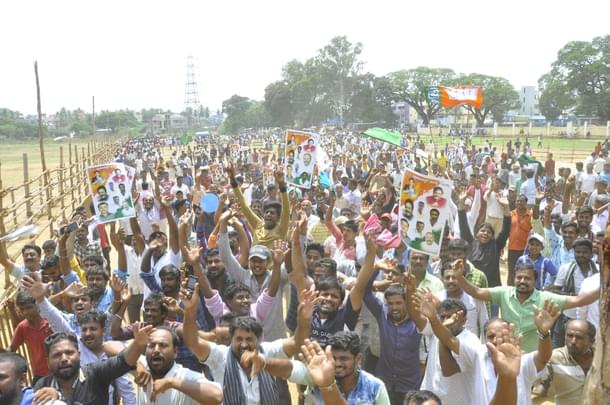 Mandya voters celebrating the victory of Sumalatha and the end of dynastic politics.