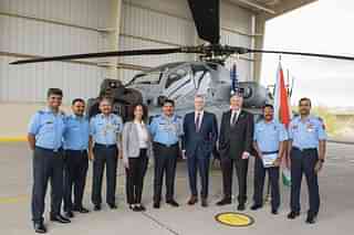 Air Marshal AS Butola represented the IAF and accepted the helicopter in a ceremony at the facility in front of representatives of the US Government. (image via @IndianAirForce/Facebook)