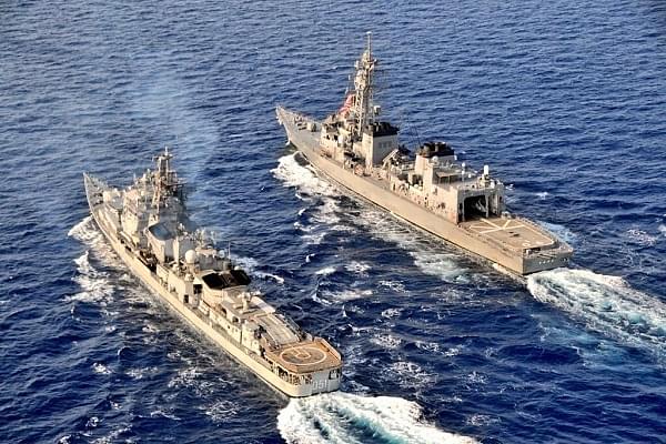 Indian Navy participating In anti-submarine exercise with Japan (@livefist/Twitter)