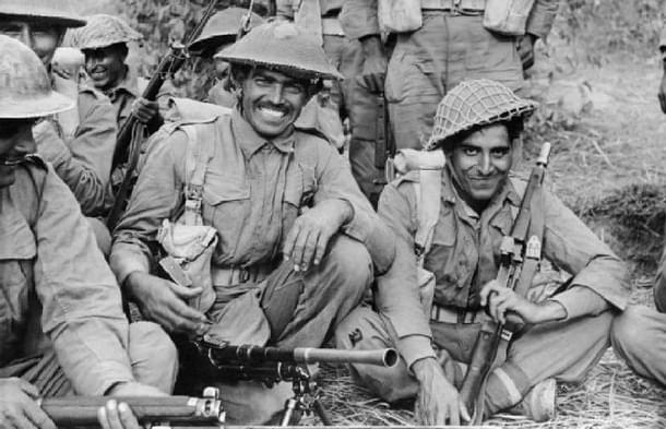 Indian soldiers during the Second World War.