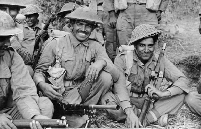 Indian soldiers during the Second World War.