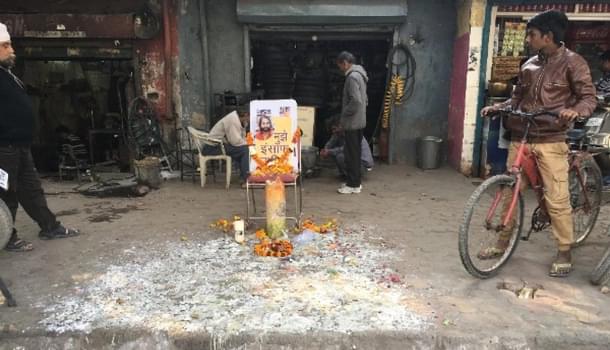 A candle march was held a week after Ankit Saxena was killed at the market junction (file photo)