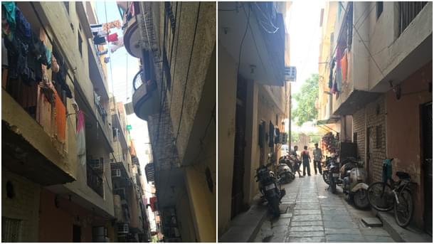 Views of the colony in Raghubir Nagar where Akbar Ali lived