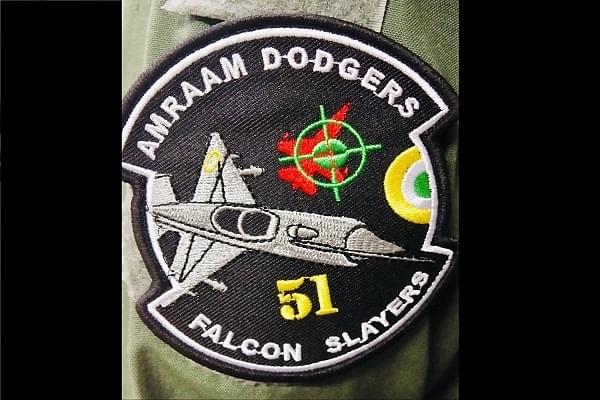 A picture of the new shoulder patch (@anshumig via Twitter)