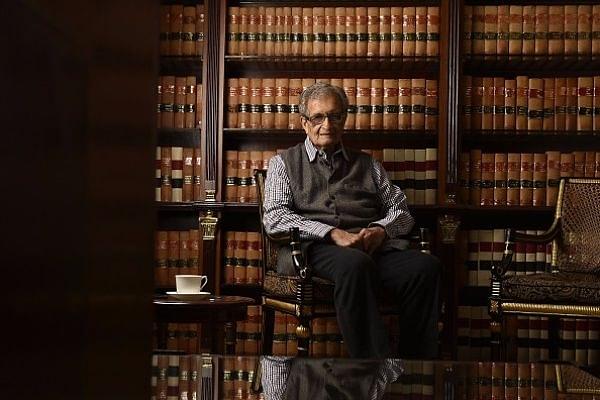 Nobel laureate Amartya Sen in New Delhi. (Raj K Raj/Hindustan Times via Getty Images)