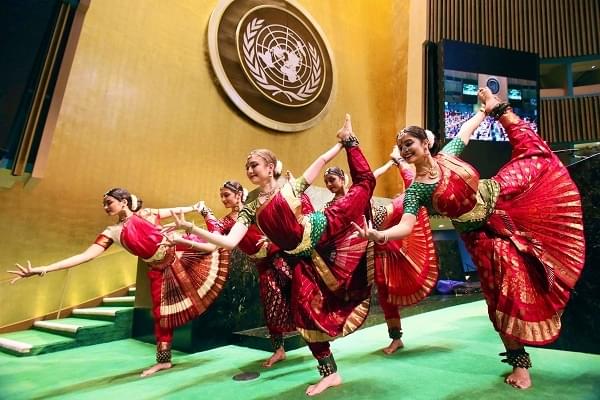 Cultural program inside the UN General Assembly hall 