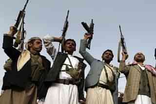 Houthi fighters in Yemen.