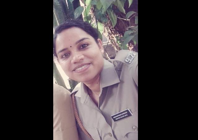 Soumya Pushpakaran, the lady cop who is one of the recent victims of broad day light killings in Kerala(pic via Twitter)