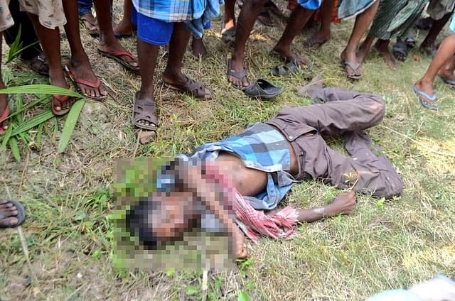 Body of slain BJP worker (@BJP4Bengal/Twitter)