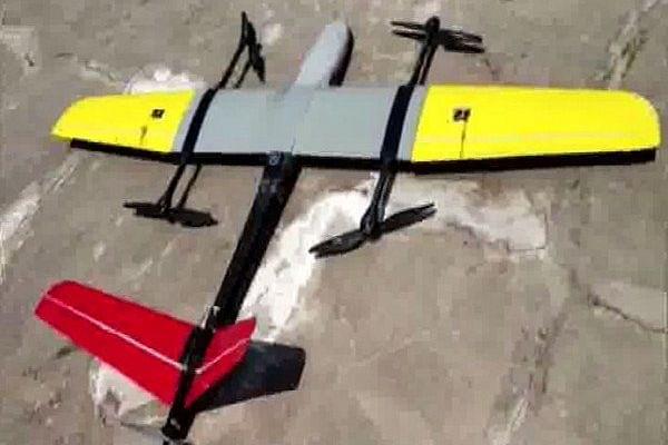 The drone used to make the delivery of the blood sample. (@ani_digital/Twitter)