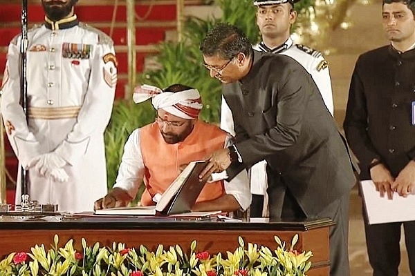 Minister of State (Home Affairs) G Kishan Reddy at the swearing-in ceremony. (Hindustan Times)