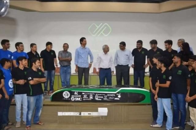 The team is visualising to develop technologies for a future mode of high-speed transportation, which could be applied in various sectors of defence, logistics among others. (image via @iitmhyperloop/facebook)