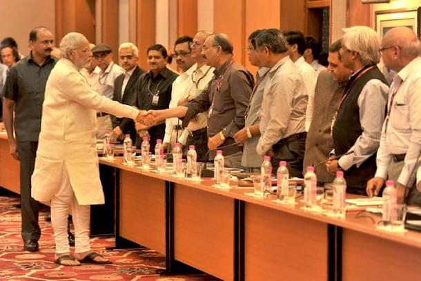 PM Modi’s meeting with Secretaries of the Government of India. (Pic Via narendramodi.in)