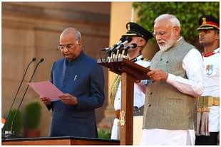 Prime Minister Narendra Modi being administered the oath to office. (File Photo)