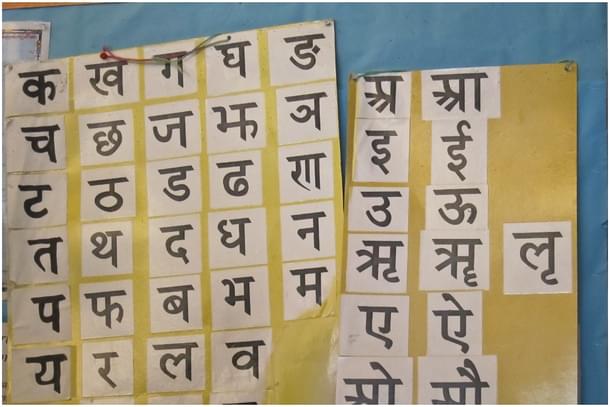 The Hindi varnamala 