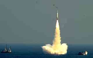 India’s K-15 subsurface launched missile test. (Representative Image)