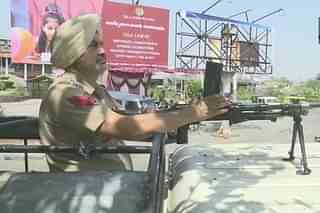 Security forces are on high alert across the city of Amritsar. (@ANI/Twitter)
