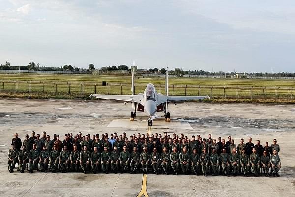 The IAF contingent participating in the Garuda VI exercise (@IAF_MCC/Twitter)
