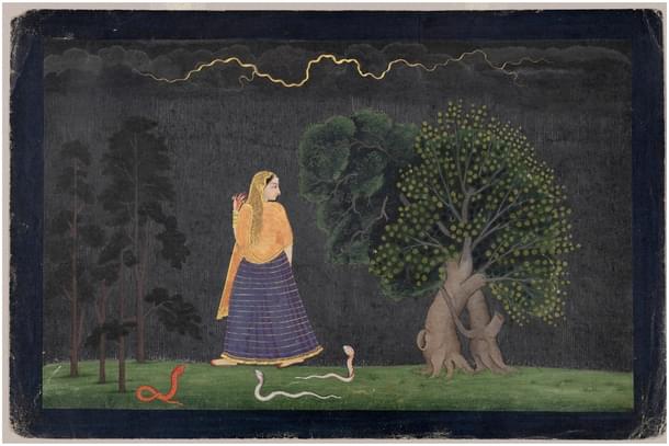 Abhisarika Nayika (Wikimedia Commons) 