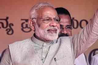 Prime Minister Narendra Modi at an event in Karnataka. (Arijit Sen/Hindustan Times via Getty Images)